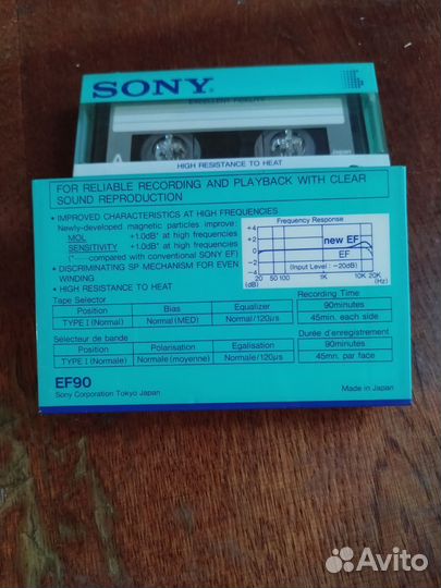 Аудио кассеты новые Sony