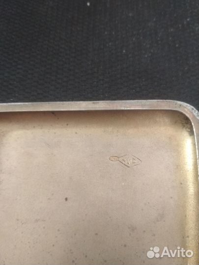 Портсигар серебряный 875 проба