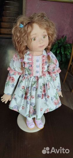 Интерьерная текстильная кукла ручной работы