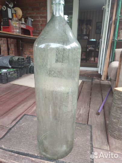 Бутыль стеклянная