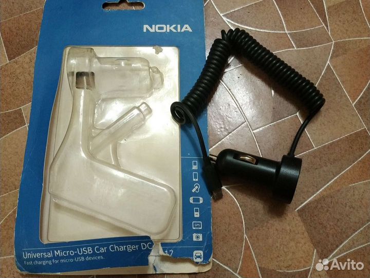 Оригинальное зарядное устройство nokia