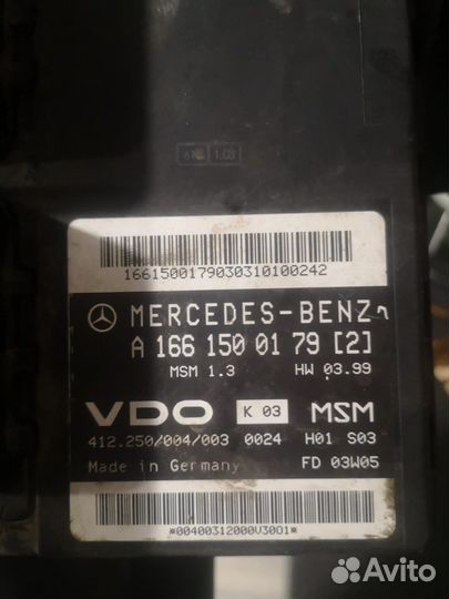 Блок управл двигателем (эбу) мерседес w168