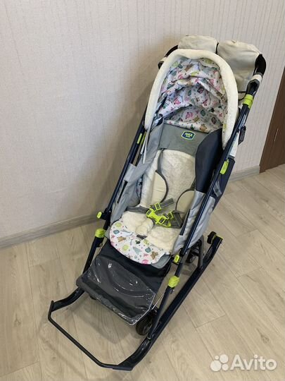 Детские санки коляска nika