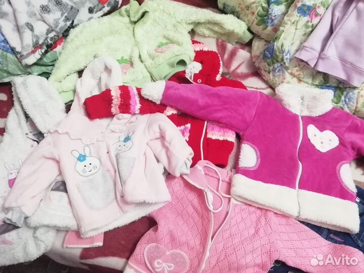 Вещи пакетом от 6 месяцев до года на девочку
