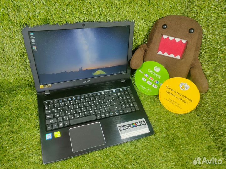 Мощный Acer с SSD и Full-HD экраном для игр, учёбы