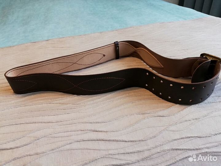 Ремень кожаный офицерский, новый и старый (СССР)