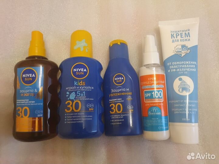 Крем солнцезащитный Nivea Sun SPF 30, SPF 100