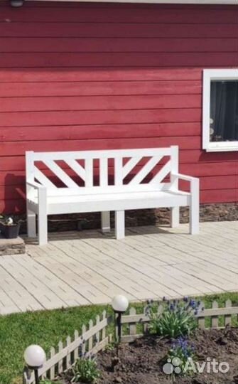 Скамейка садовая лавка для терассы комп