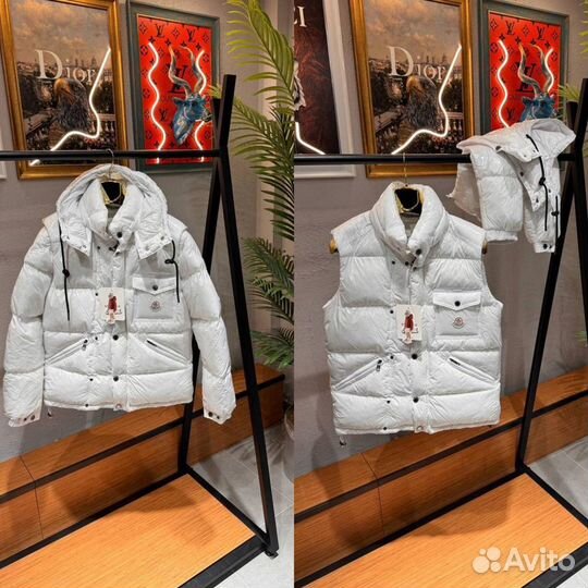 Пуховик Moncler куртка + жилет сезон 24/25