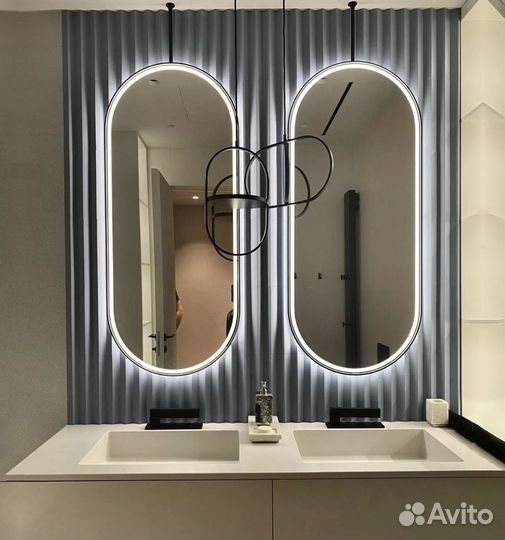 Зеркало с подсветкой капсула Gwinnett