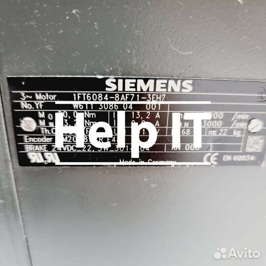 Серводвигатель SIemens 1FT6084-8AF71-3EH7