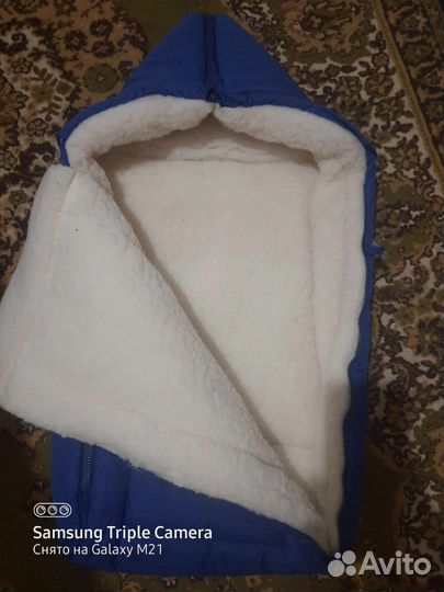 Конверт на выписку для мальчика зимний