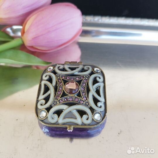 Таблетница эмаль винтаж