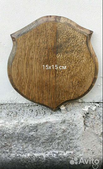 Медальон охотничий (доска), для рогов, трофеев