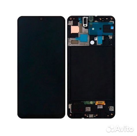 Дисплей samsung A505F (A50) модуль Черный Оригинал