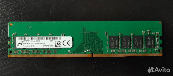 Оперативная память 8Gb Micron MTA8ATF1G64AZ-2G6H1