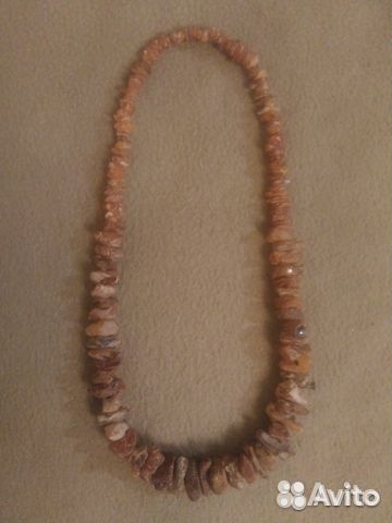 Бусы янтарь