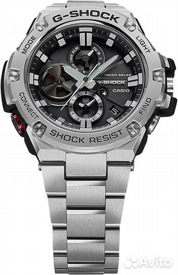 Casio GST- (B100D-1A Bluetooth) сталь сол.пит