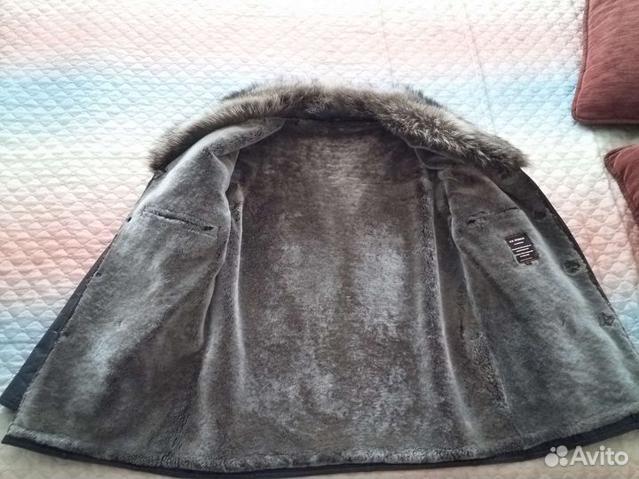 Кожаная дубленка мужская