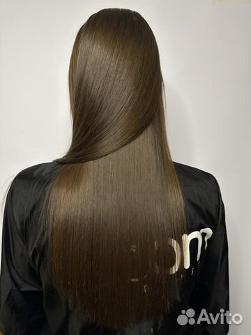 Кератиновое выпрямление волос