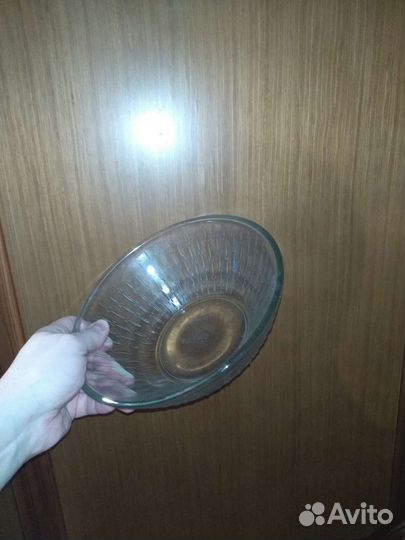 Салатник, стекло, диаметр 21 см