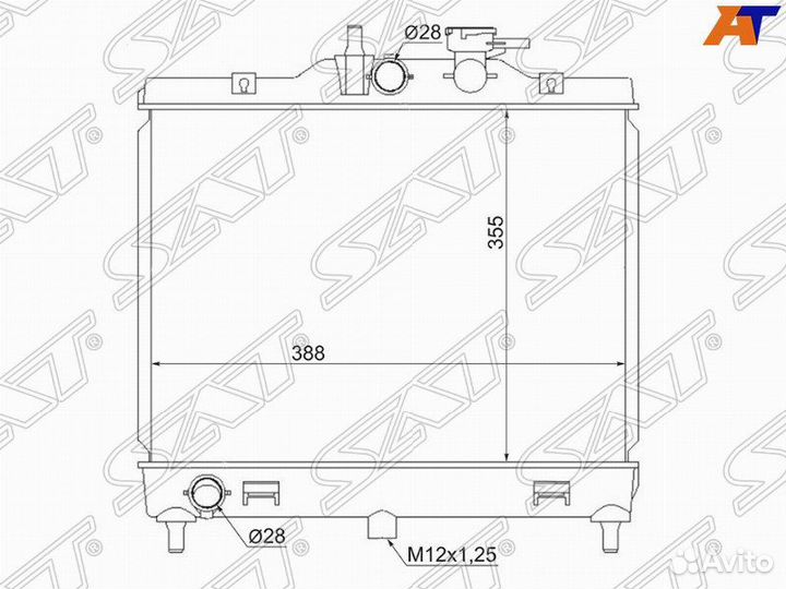 Радиатор охлаждения Kia Picanto SA рестайлинг