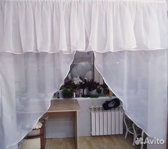 Тюль на кухню новая