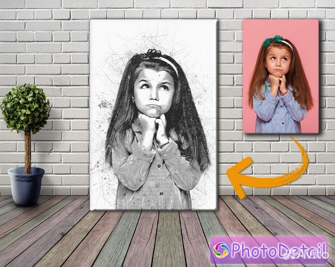 Портрет на холсте по фотографии Дрим Арт