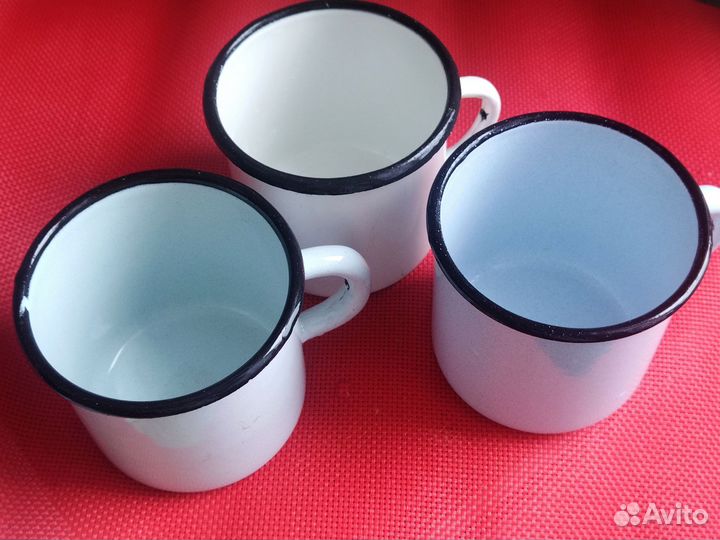 Новая армейская железная кружка эмалированная СССР