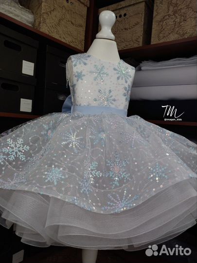 Платье снежинки