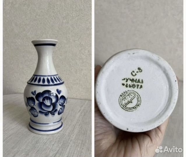 Гжель фарфор посуда СССР винтаж и фигурки