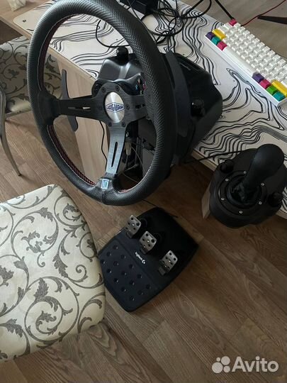 Руль игровой Logitech g920 + педали + кпп