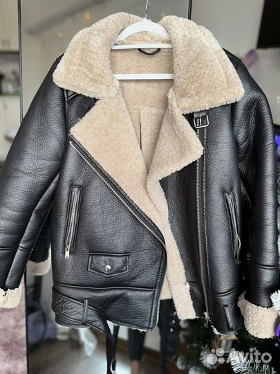 Дубленка авиатор женская