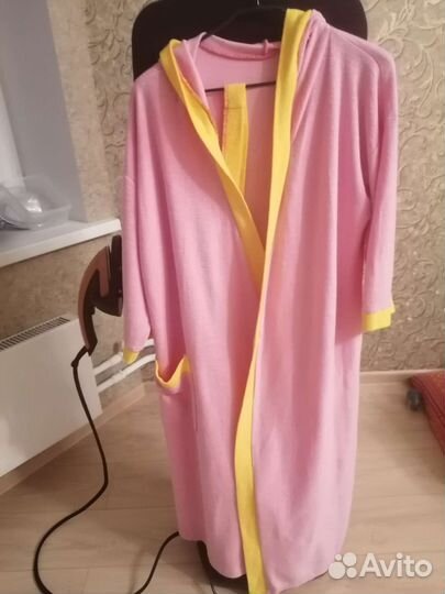 Халат махровый с капюшоном новый СССР 48-50р