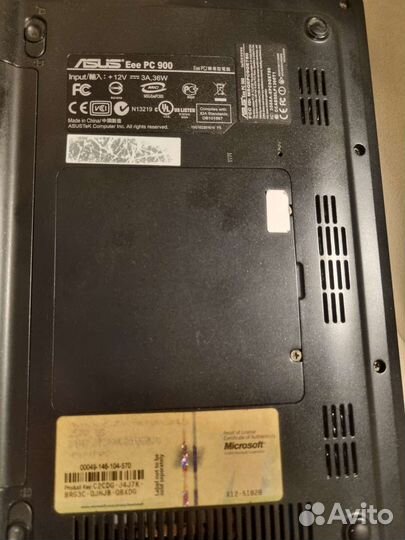 Ноутбук asus PC 900