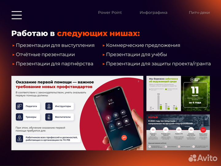 Презентации на заказ