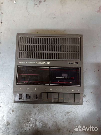 Раритетный касетный магнитофон соната 216