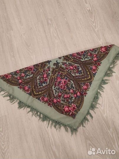 Павлопосадский платок шерсть