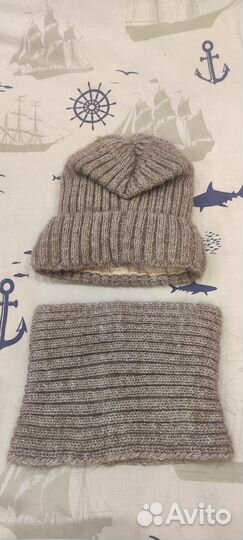 Комплект шапка и снуд, р. 54-56
