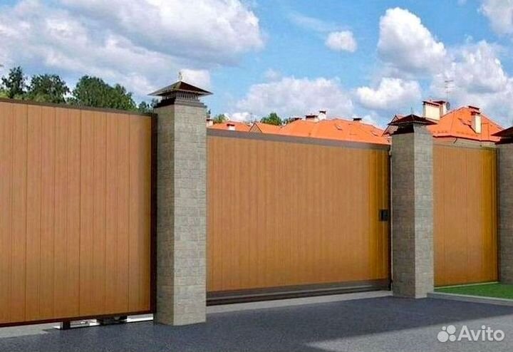 Откатные ворота индивидуальные размеры