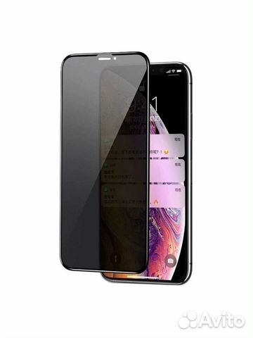 Защитное стекло на iPhone X iPhone XS Антишпион