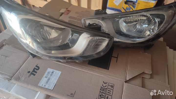 Фары на hyundai solaris 2014