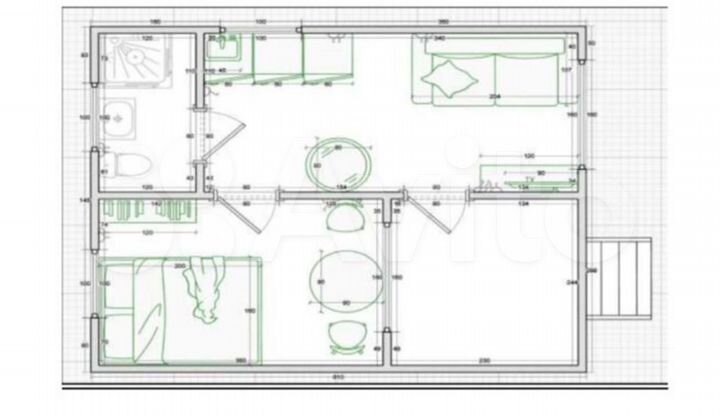 Дом 30 м² на участке 6 сот.
