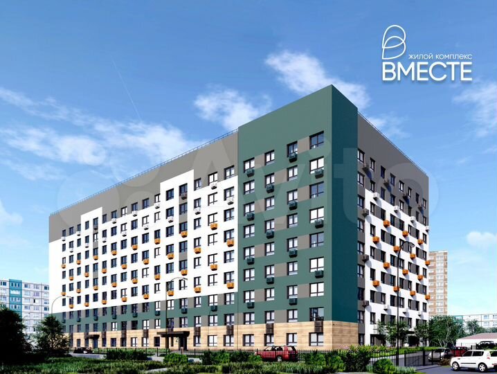 2-к. квартира, 65,2 м², 2/9 эт.