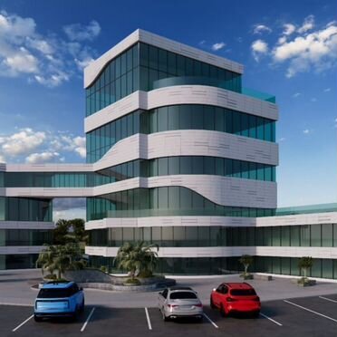 Здание с перспективой