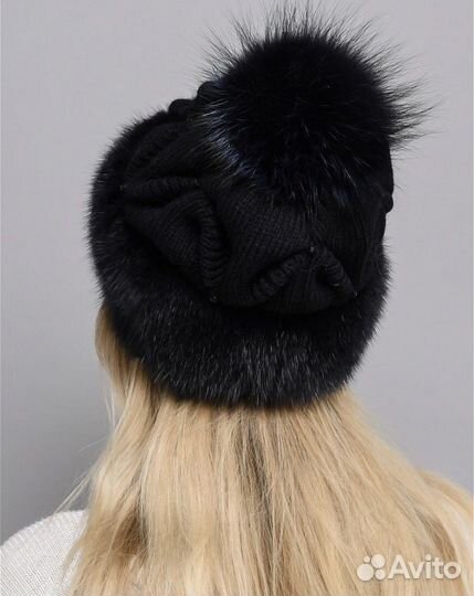 Шапка женская из меха норки