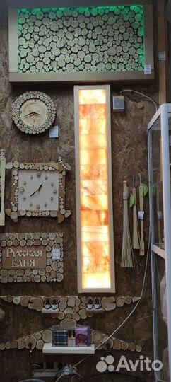 Панно из гималайской соли 1380*250см. с подсветкой