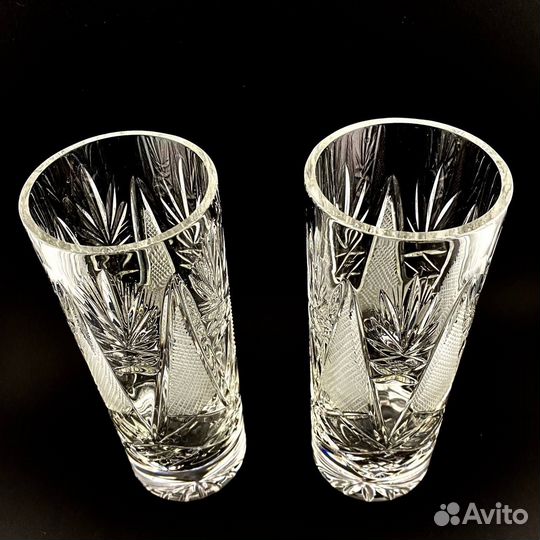 Хрустальный высокий стакан для коктейля. СССР