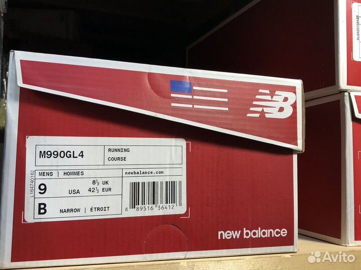 New Balance ML990GL4 US9 B-Narrow оригинал из США