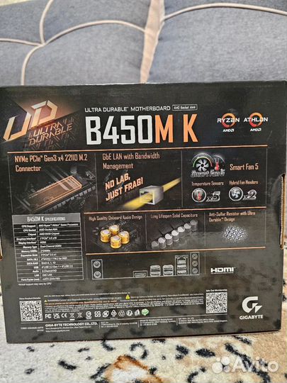 Материнская плата Gigabyte B450M K Гарантия 2 года